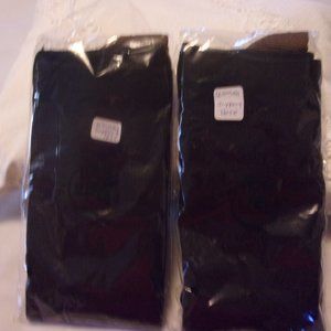 TWO PAIR OF WOMENS BLACK COMPRESSION SOCKS
